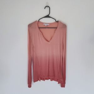 Young Fabulous & Broke Long Sleeve Ombre Shirt S